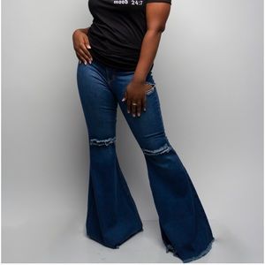 Bell bottom Distressed Jeans